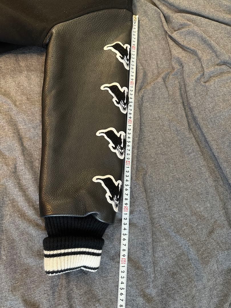 【希少】墓場の画廊 デビルマン/スタジアムジャンパー限定版 袖部分革仕様