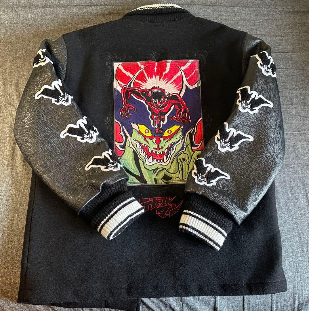 【希少】墓場の画廊 デビルマン/スタジアムジャンパー限定版 袖部分革仕様