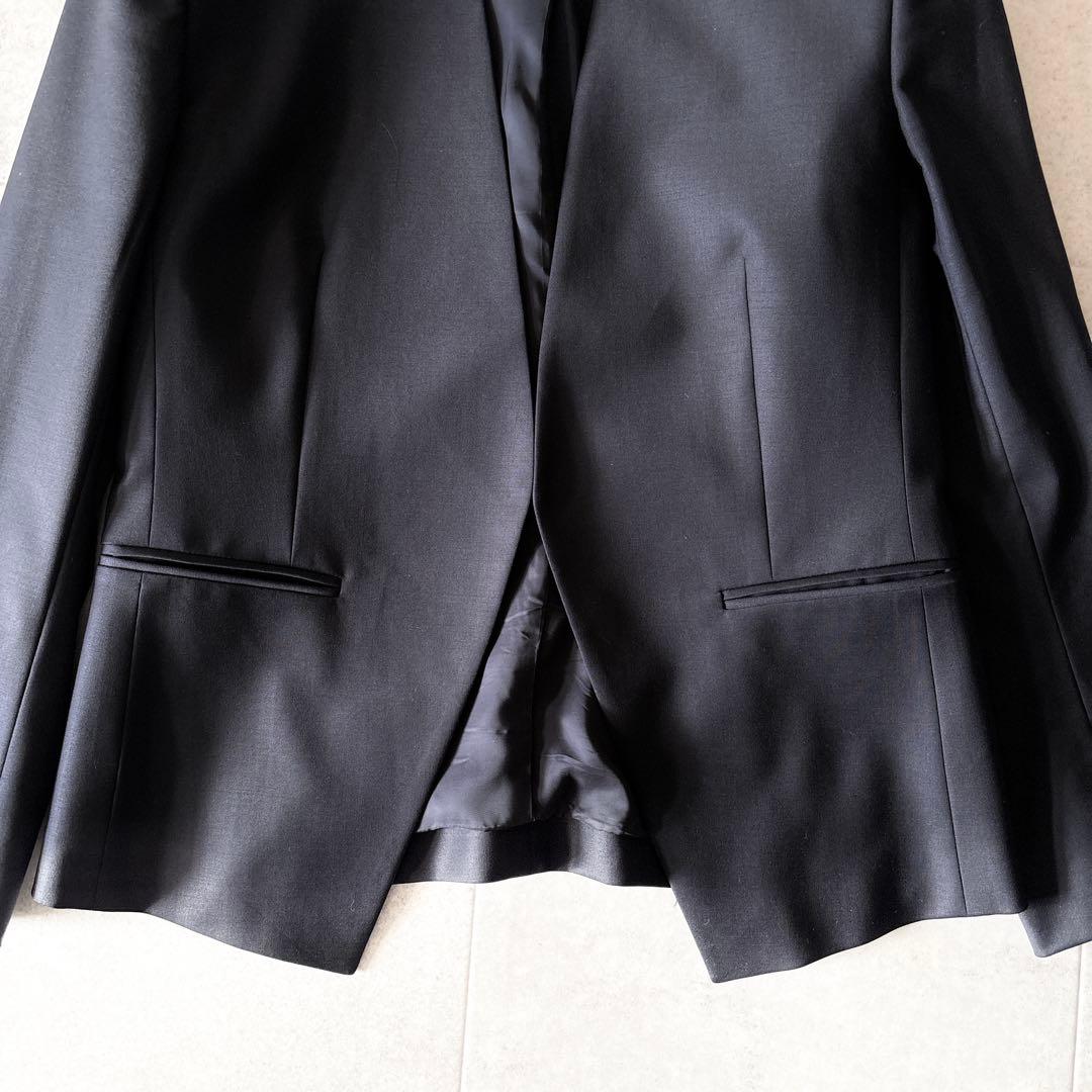 セオリーリュクス EXECUTIVE ノーカラーテーラードジャケット 38 黒