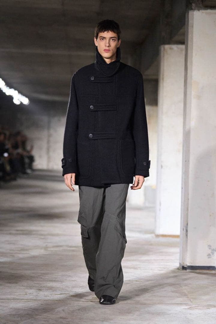 【美品】DRIES VAN NOTEN 24AW ダッフルコート M ブラック