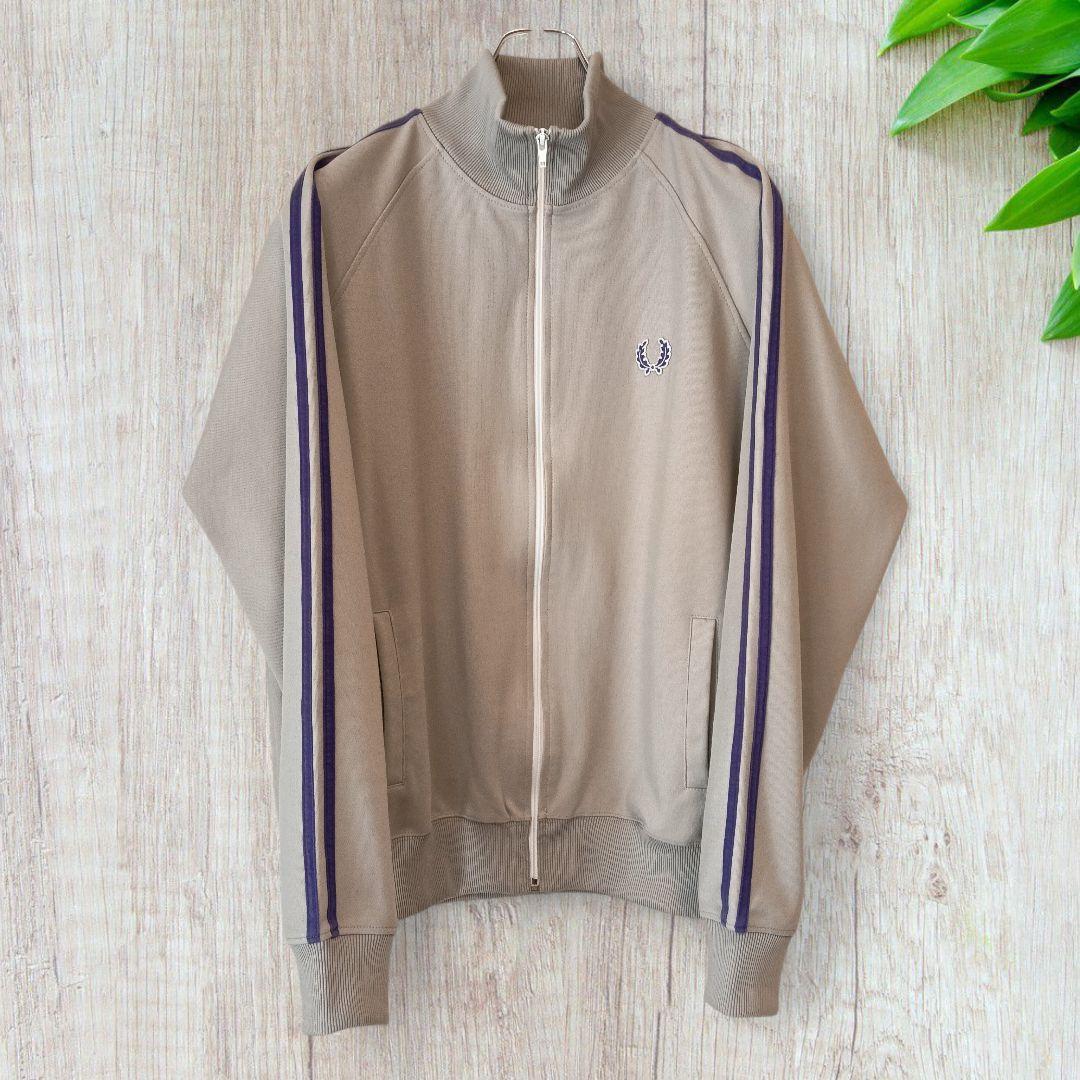 美品フレッドペリー ポルトガル製 ラインジャージ ポリエステル グレー L
