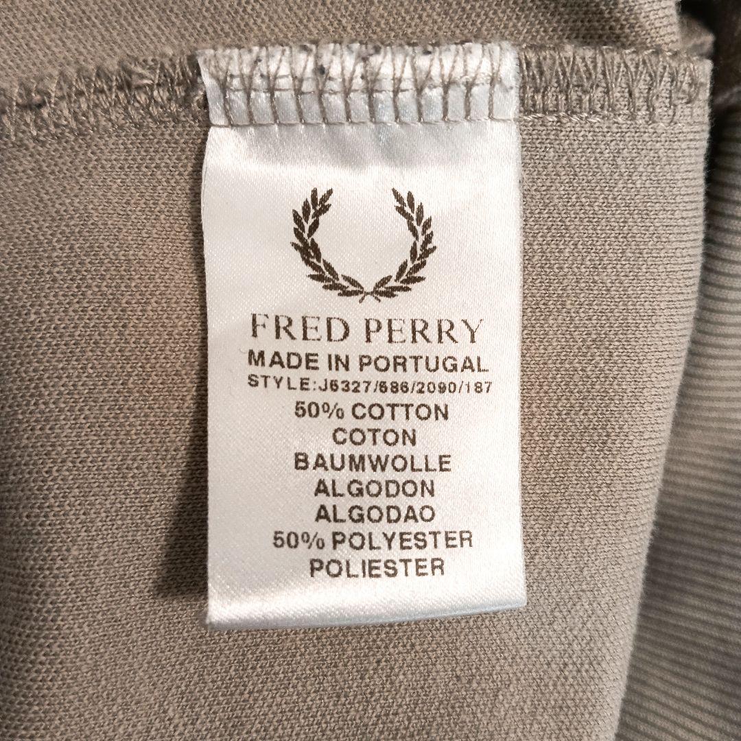 美品フレッドペリー ポルトガル製 ラインジャージ ポリエステル グレー L