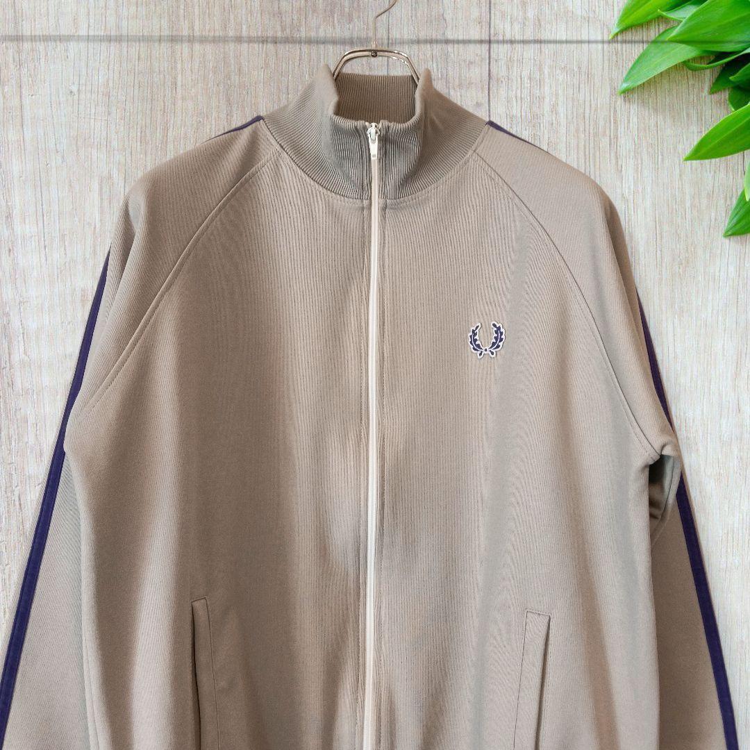 美品フレッドペリー ポルトガル製 ラインジャージ ポリエステル グレー L