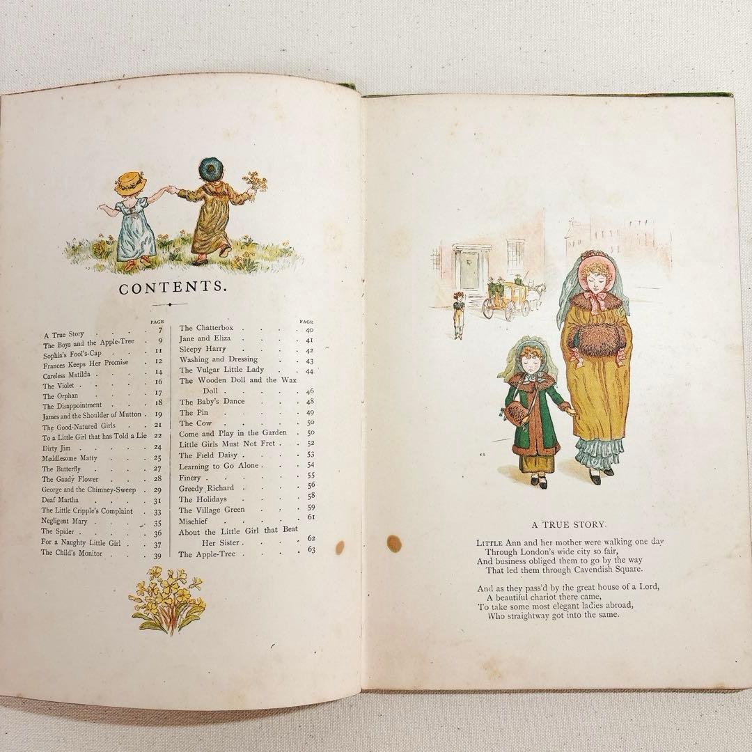 絵本　ケイト グリーナウェイ　アン LITTLE ANN