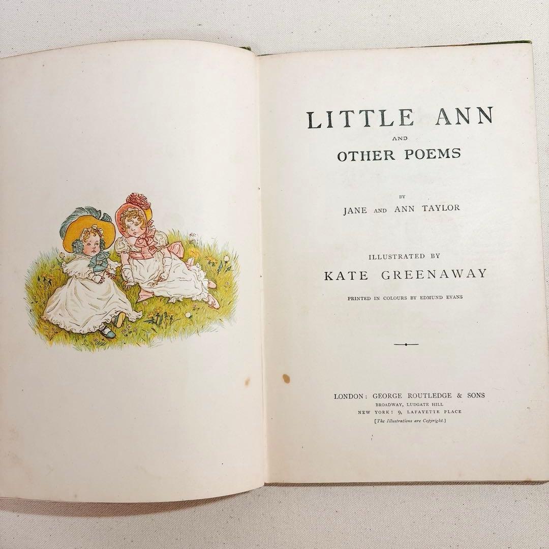 絵本　ケイト グリーナウェイ　アン LITTLE ANN