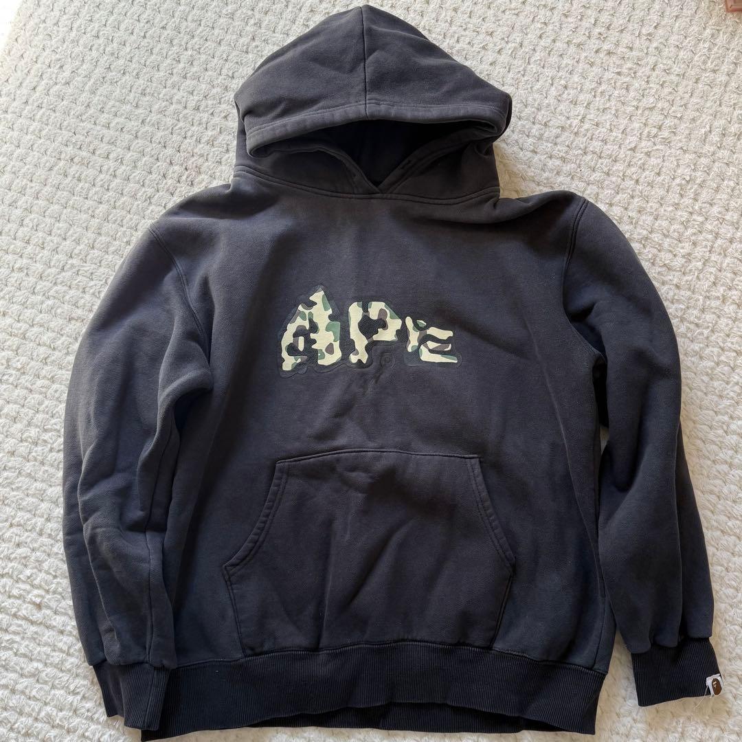 APE カモフラージュロゴ パーカー 90s 初期タグ