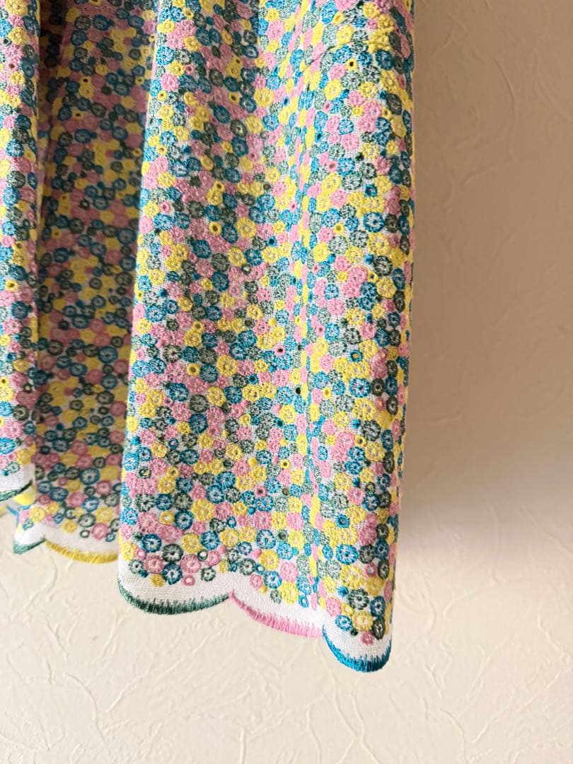 ミナペルホネン　skyful 花柄コート サイズ38