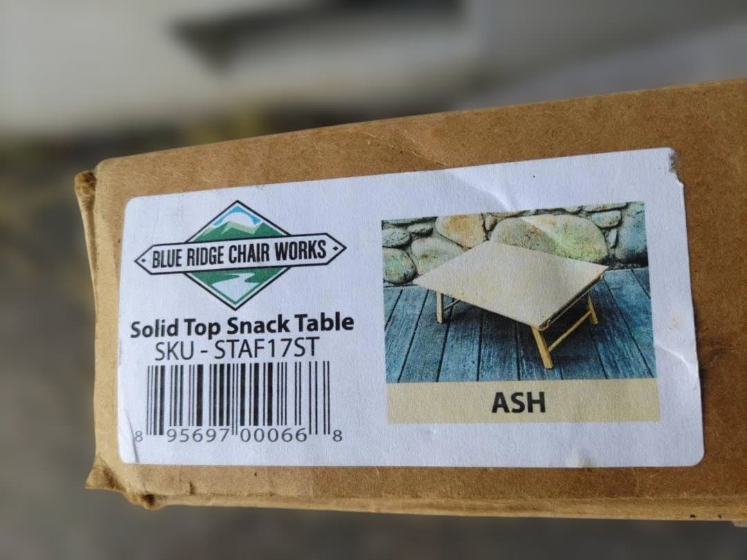 新品未使用 ブルーリッジチェアワークス LSソリッドトップ スナックテーブル
