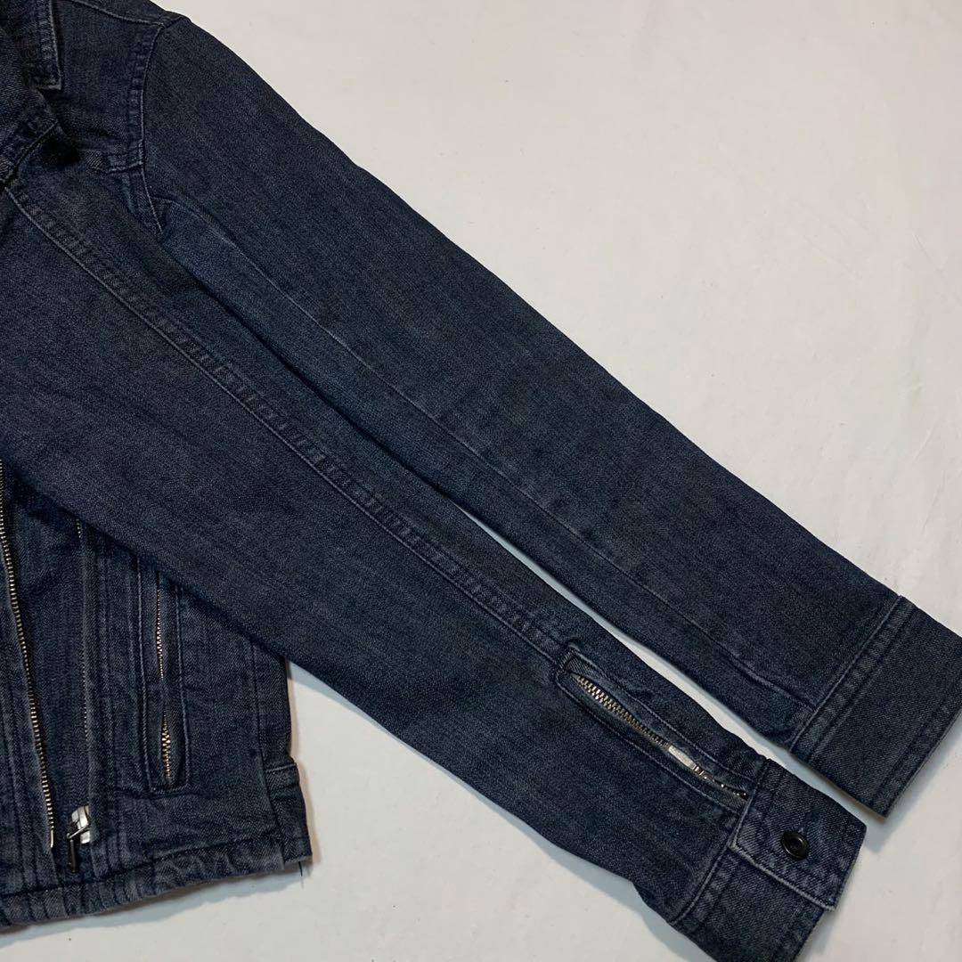 ジャケット・アウター MORGAN HOMME zip gimmick denim jacket