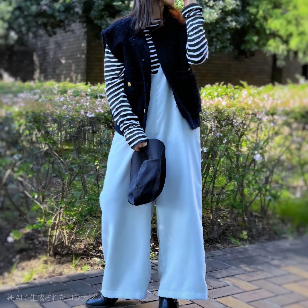 MACPHEE 23SS ツイーディーラッフル クルーネックジレ