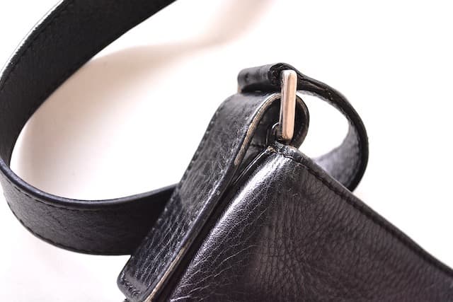 イタリア製 HIROFU ヒロフ レザー ショルダーバッグ ショルダートート 黒