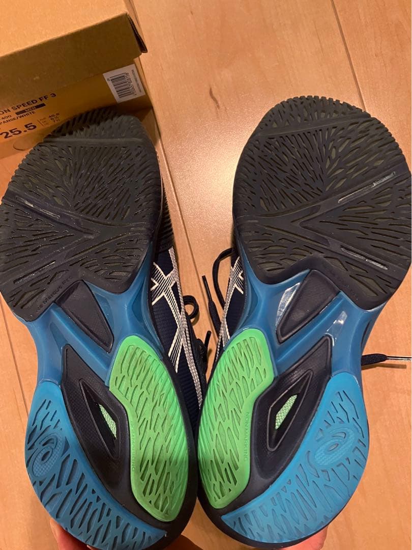 ※大鉄　美品】asicsソリューションスピードFF 3 BLUE (AC)
