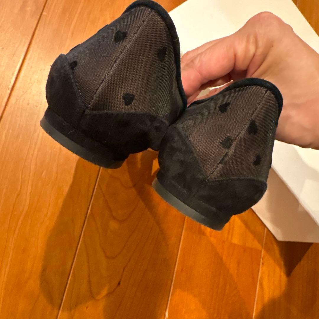 お値下！！　ピッピシック　ハートフロッキービジューパンプス　38