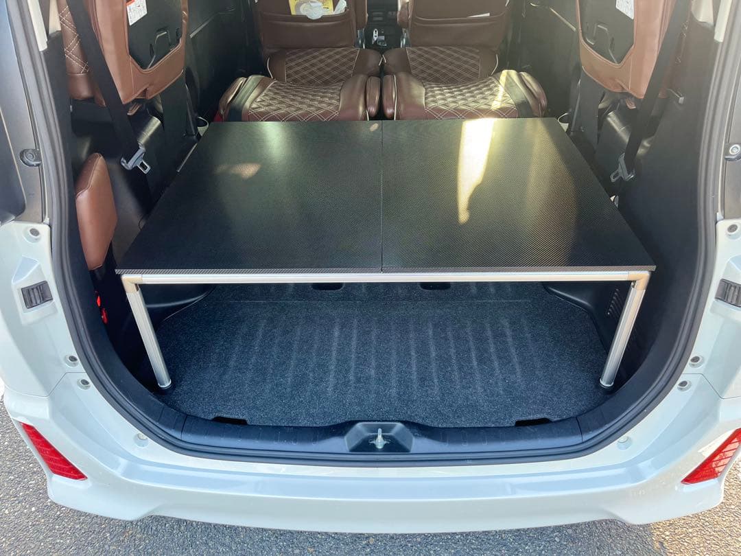 ８０ヴォクシー ノア　エスクァイア　ベッドキット　収納キット　カーボンシート巻