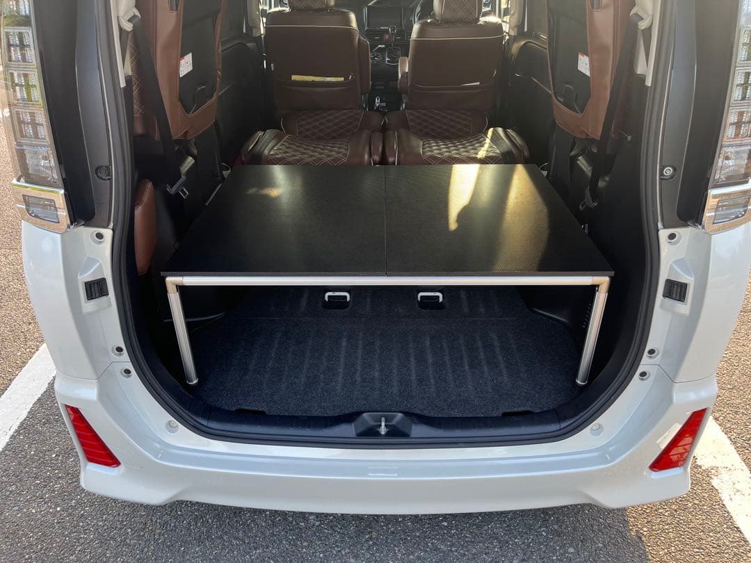 ８０ヴォクシー ノア　エスクァイア　ベッドキット　収納キット　カーボンシート巻