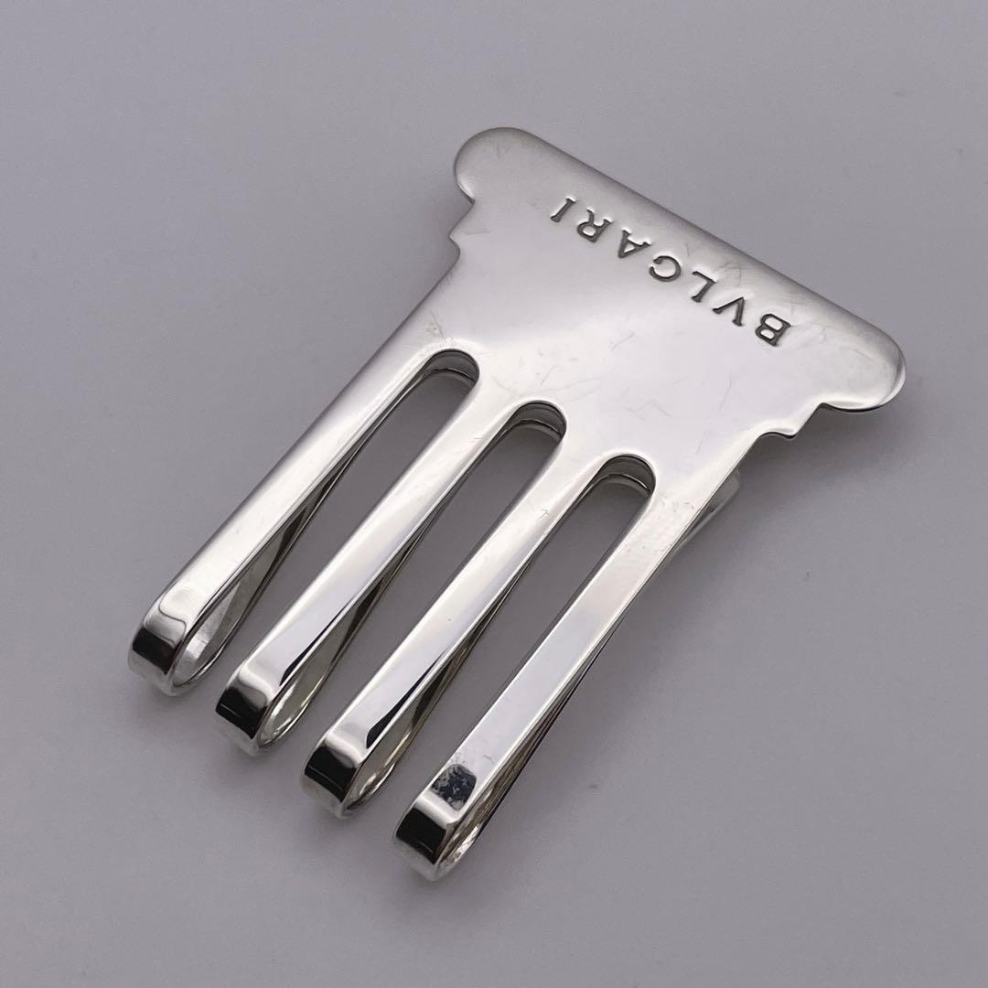 ブルガリ BVLGARI シルバー925マネークリップ スリットグリル ケース付