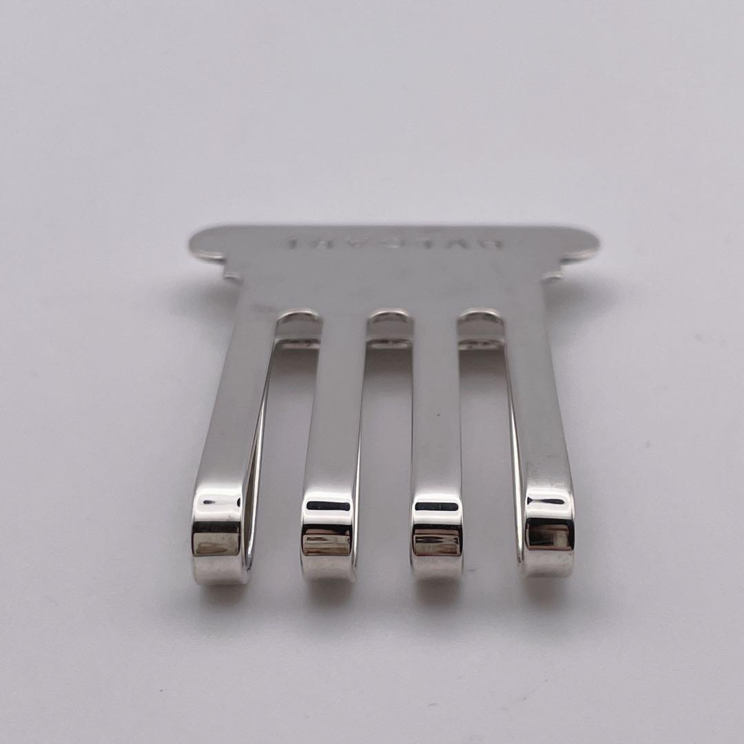 ブルガリ BVLGARI シルバー925マネークリップ スリットグリル ケース付