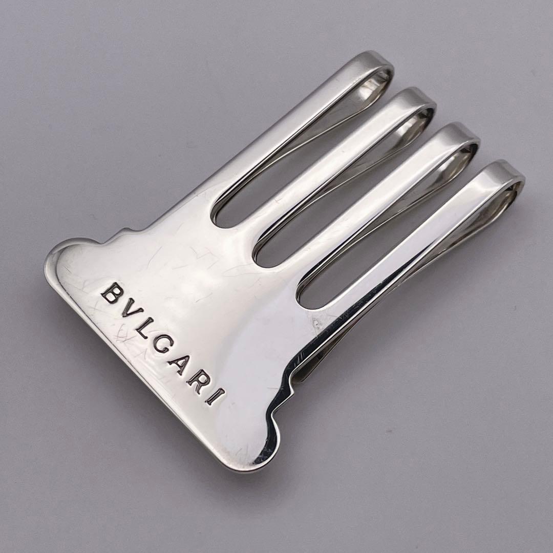 ブルガリ BVLGARI シルバー925マネークリップ スリットグリル ケース付