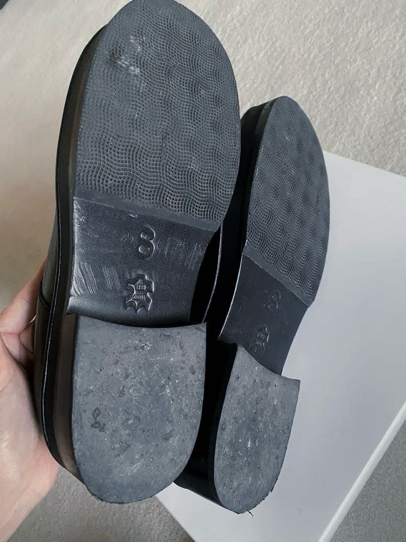 BED jw FORD ブラックレザーシューズ