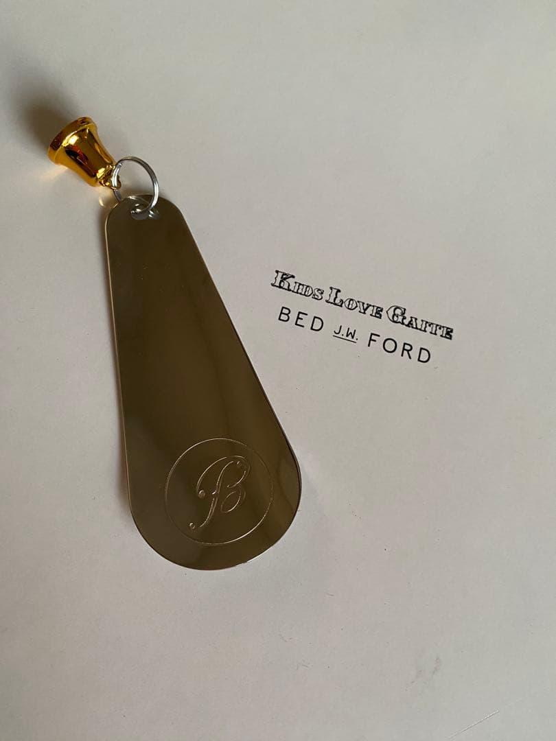 BED jw FORD ブラックレザーシューズ