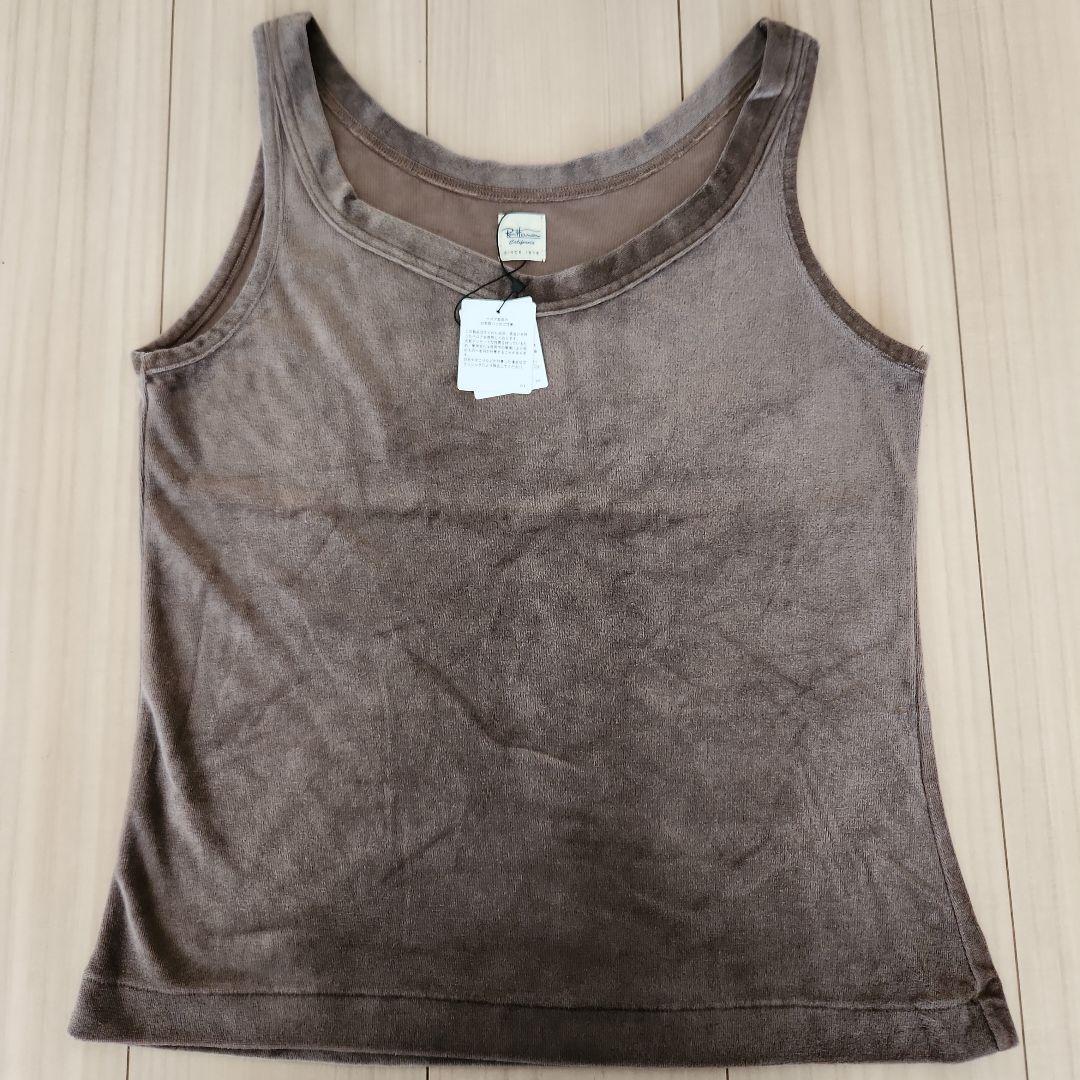 2枚おまとめ ロンハーマン 黒茶 ベロア タンクトップ