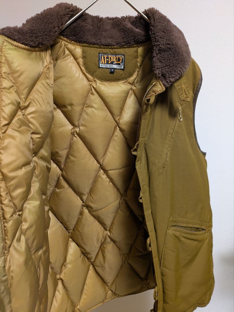 【AT-DIRTY】デッキダウンベスト／Type N-1／廃盤／チンスト／ボア