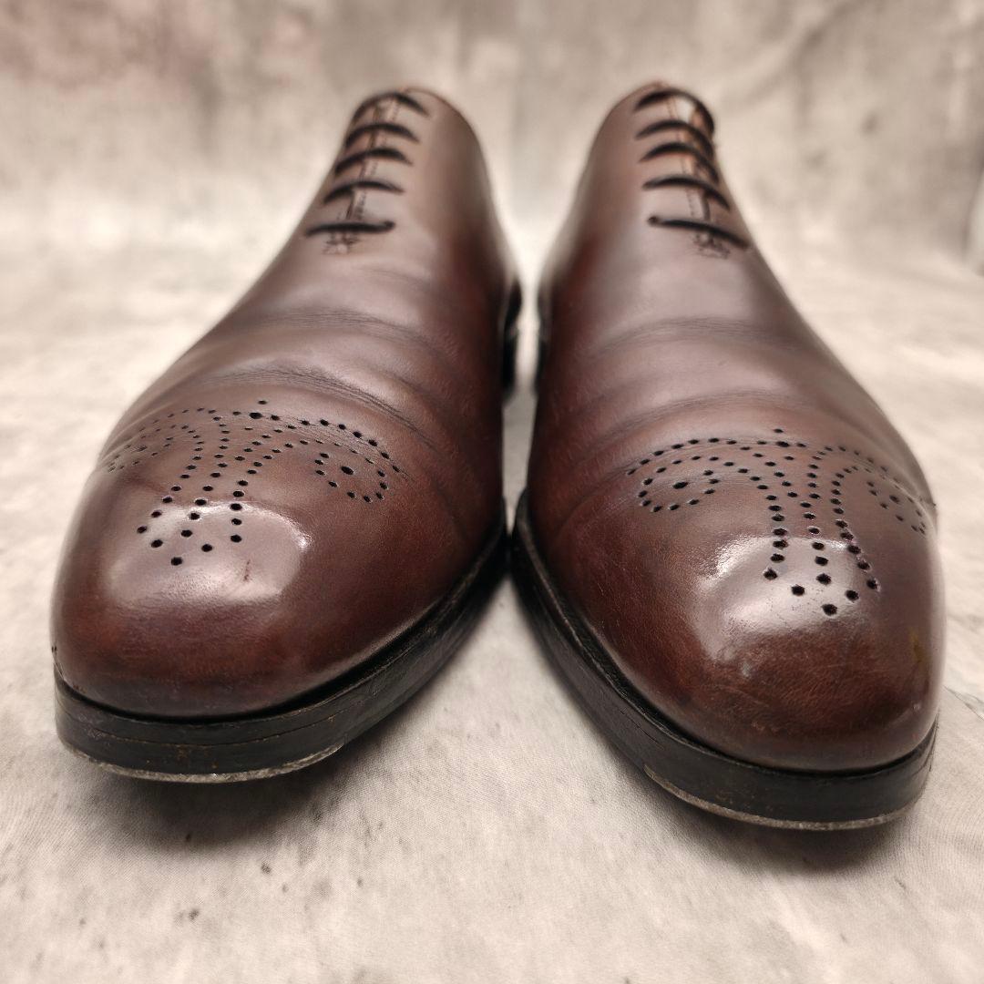 クロケット&ジョーンズ Weymouth プレーントゥ スチールトゥ 9 茶色