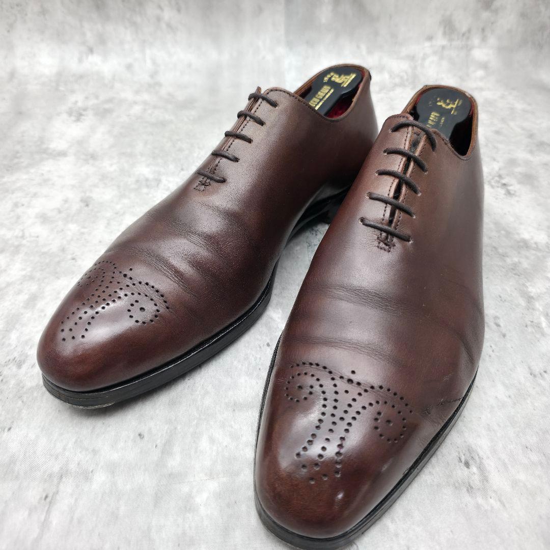 クロケット&ジョーンズ Weymouth プレーントゥ スチールトゥ 9 茶色