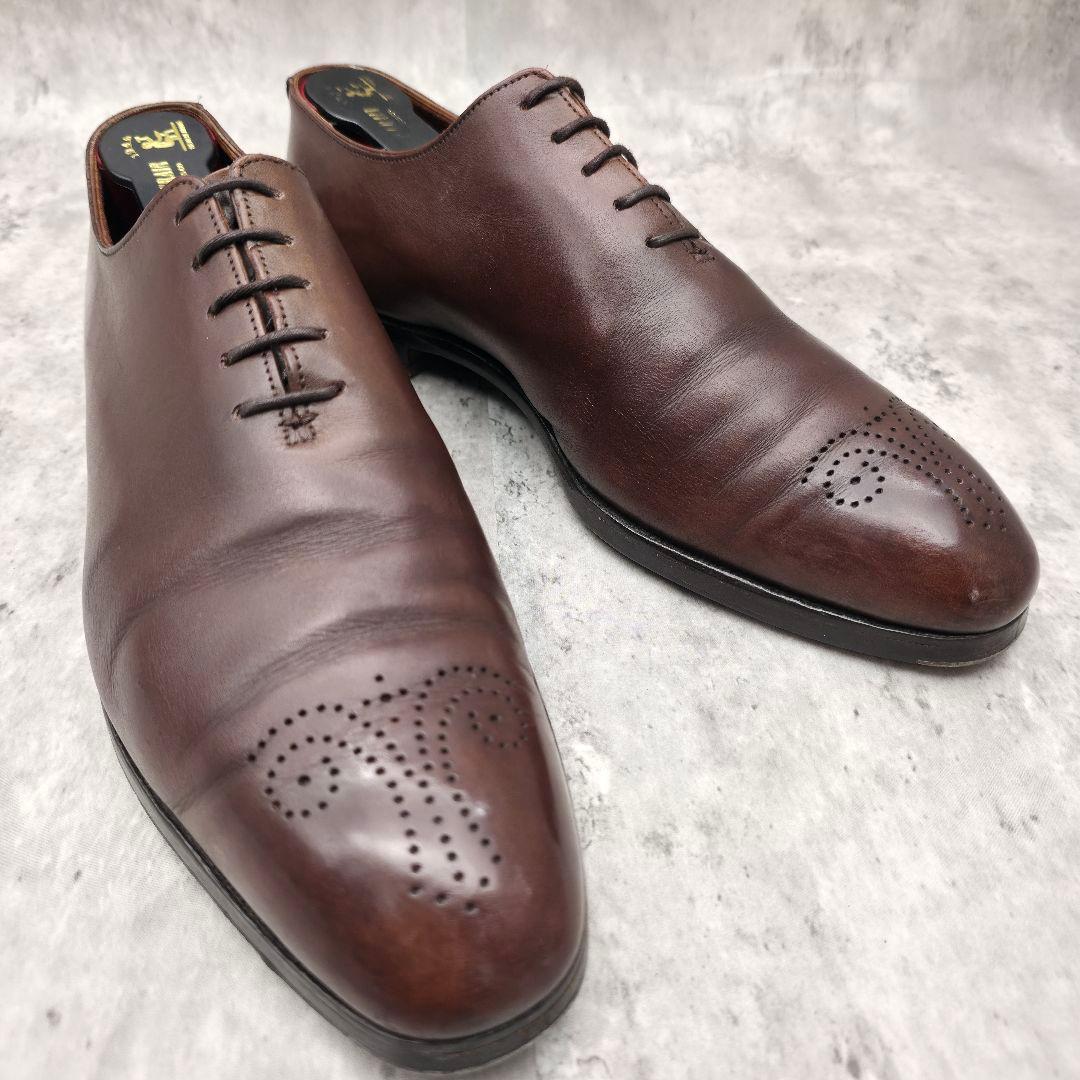 クロケット&ジョーンズ Weymouth プレーントゥ スチールトゥ 9 茶色