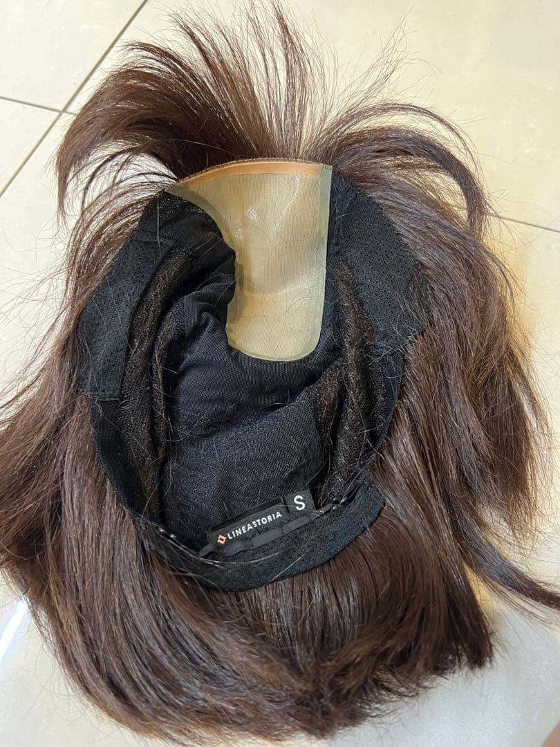 天使のマニッシュショート人毛ミックスウィッグ