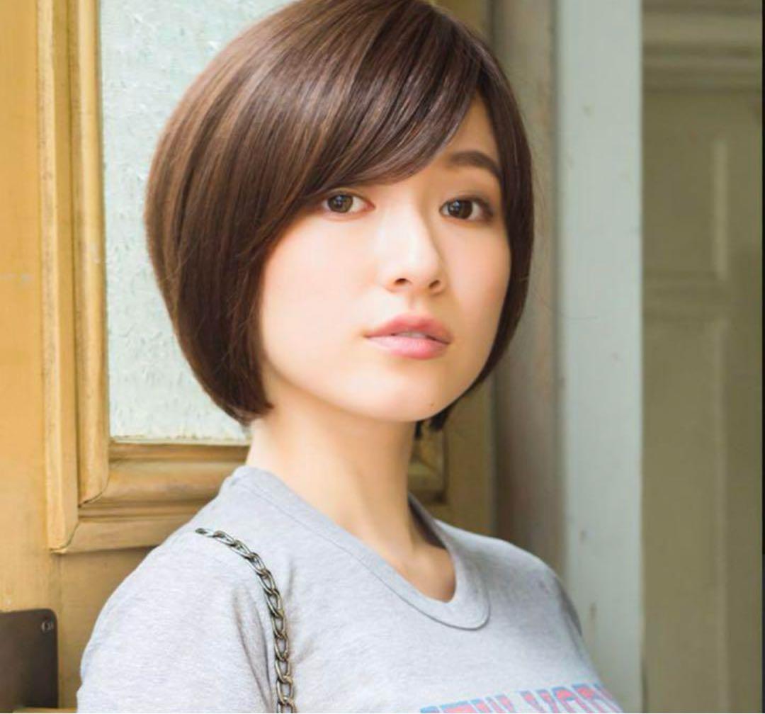 天使のマニッシュショート人毛ミックスウィッグ