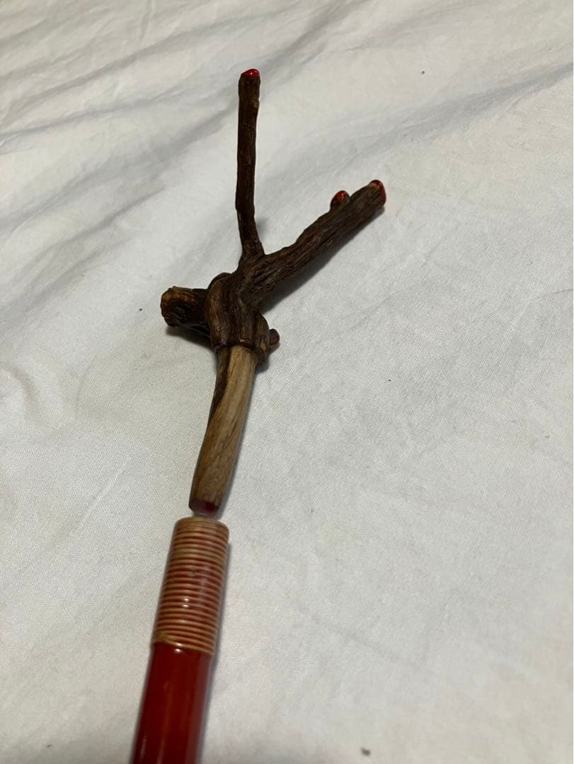 へら釣り用竿掛け　竿吉作➕針外し➕天然木万力　美品