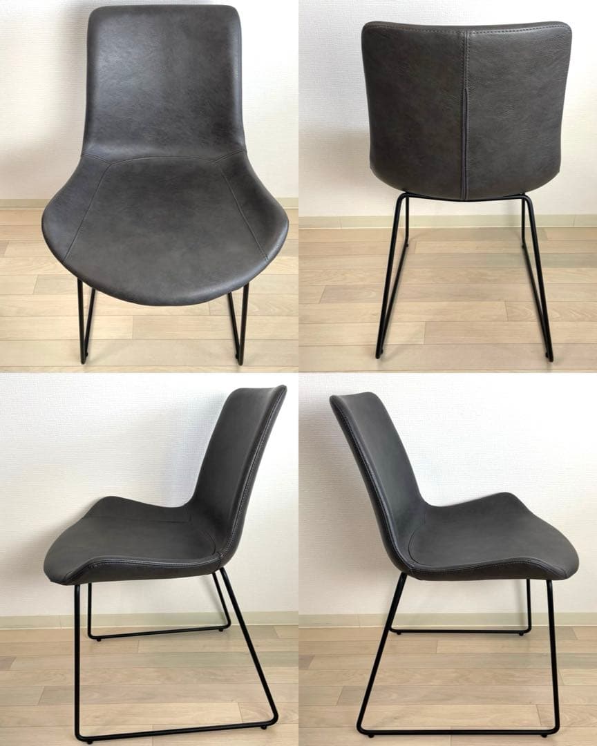 【良品】a.depeche アデペシュ PUNISH wing chair 2脚