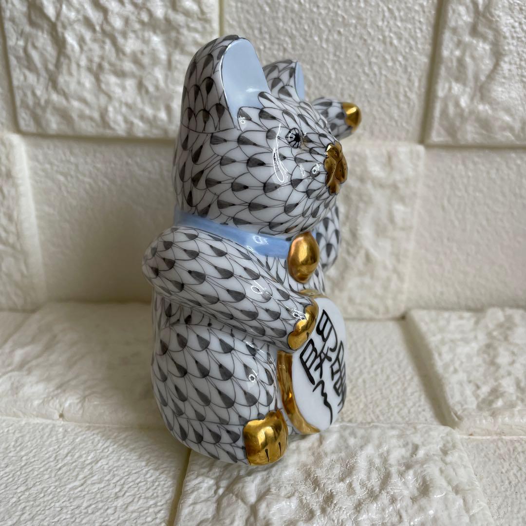 Herend ヘレンド　猫　開運　招き猫