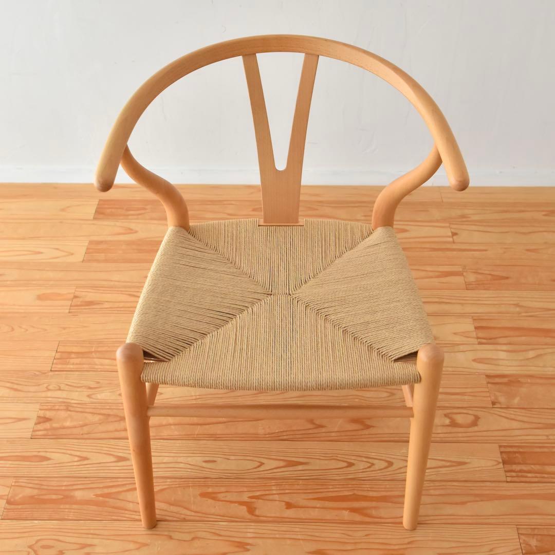 CH24 Hans.J.Wegner Yチェア　本革シートパッド付き　日本サイズ