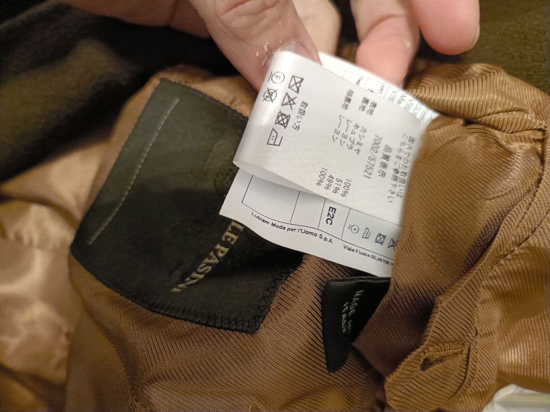 売切　最終値下Gabriele Pasiniカシミヤ100コート未使用　46