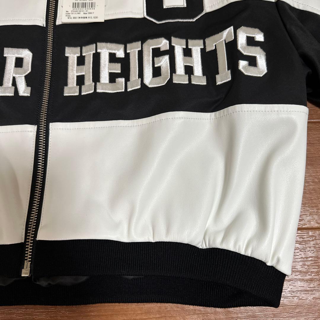 新品★GYDA★フェイクレザーショートBIKER JK★オフホワイト★ジャケット