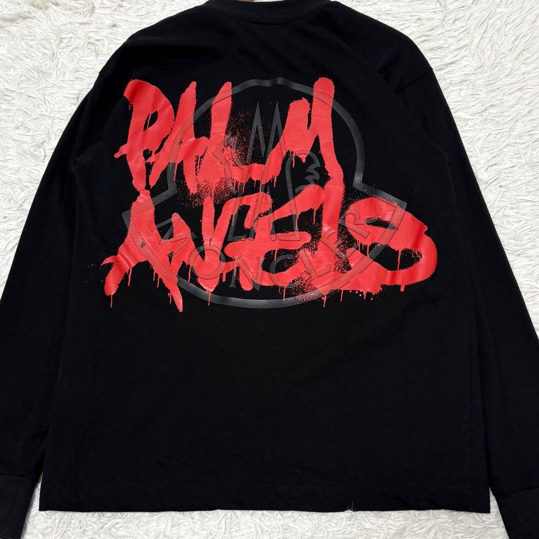 【美品】 MONCLER Palm Angels 長袖 Tシャツ ブラック M