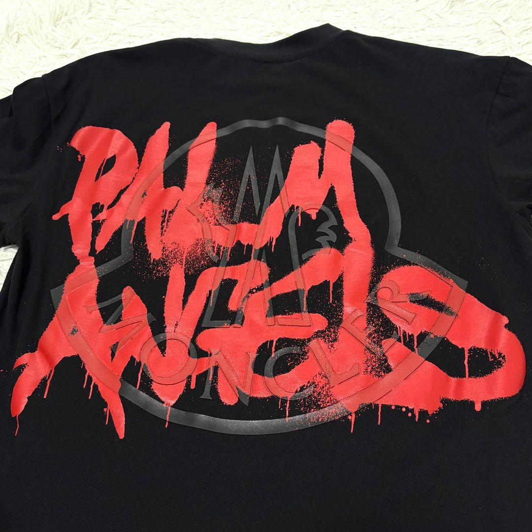 【美品】 MONCLER Palm Angels 長袖 Tシャツ ブラック M