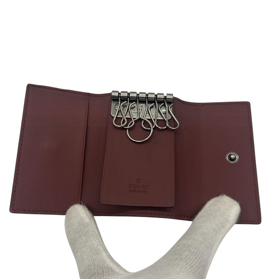 【スモーキンビリー】グッチ ブルームス 花柄 キーケース 6連 保存袋付