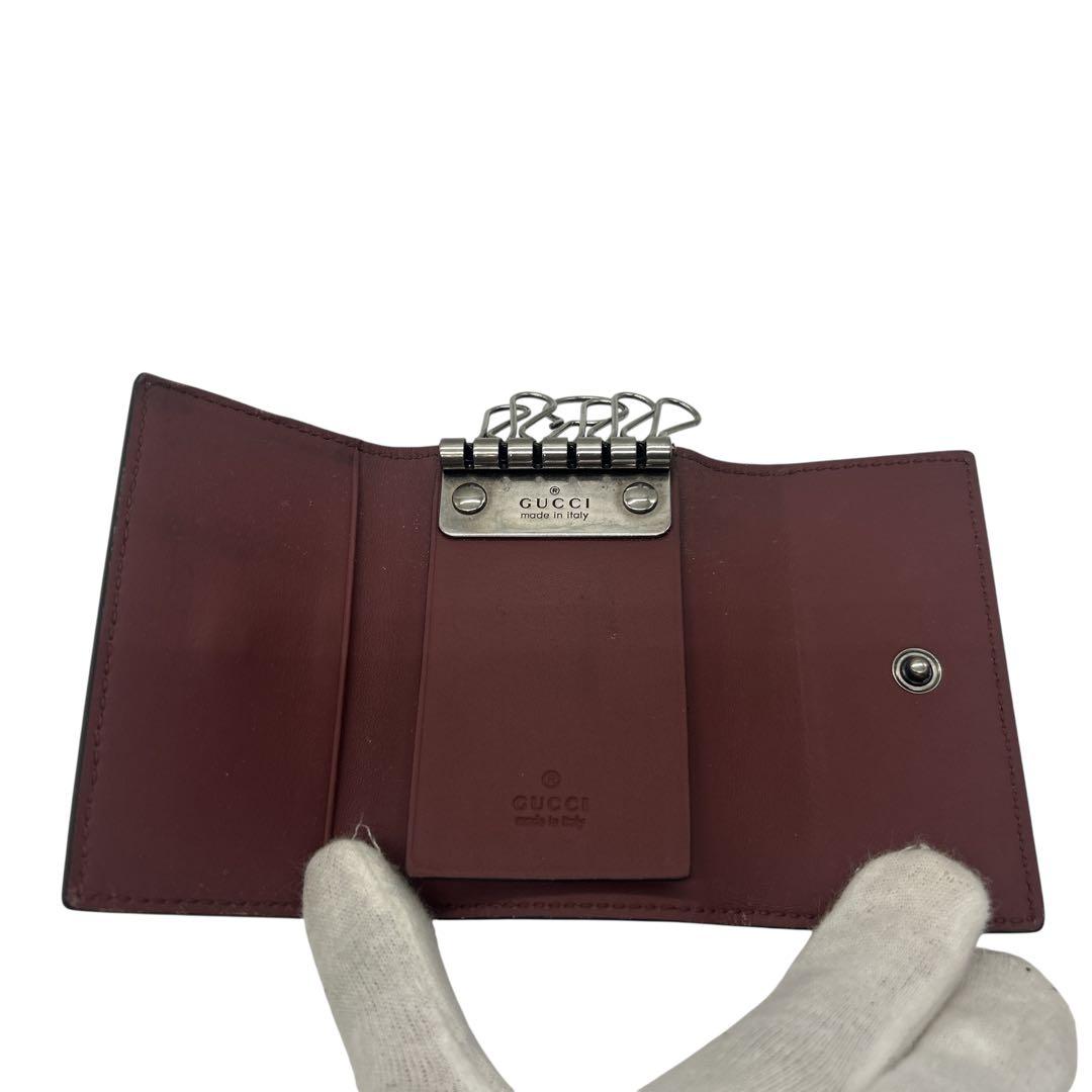 【スモーキンビリー】グッチ ブルームス 花柄 キーケース 6連 保存袋付