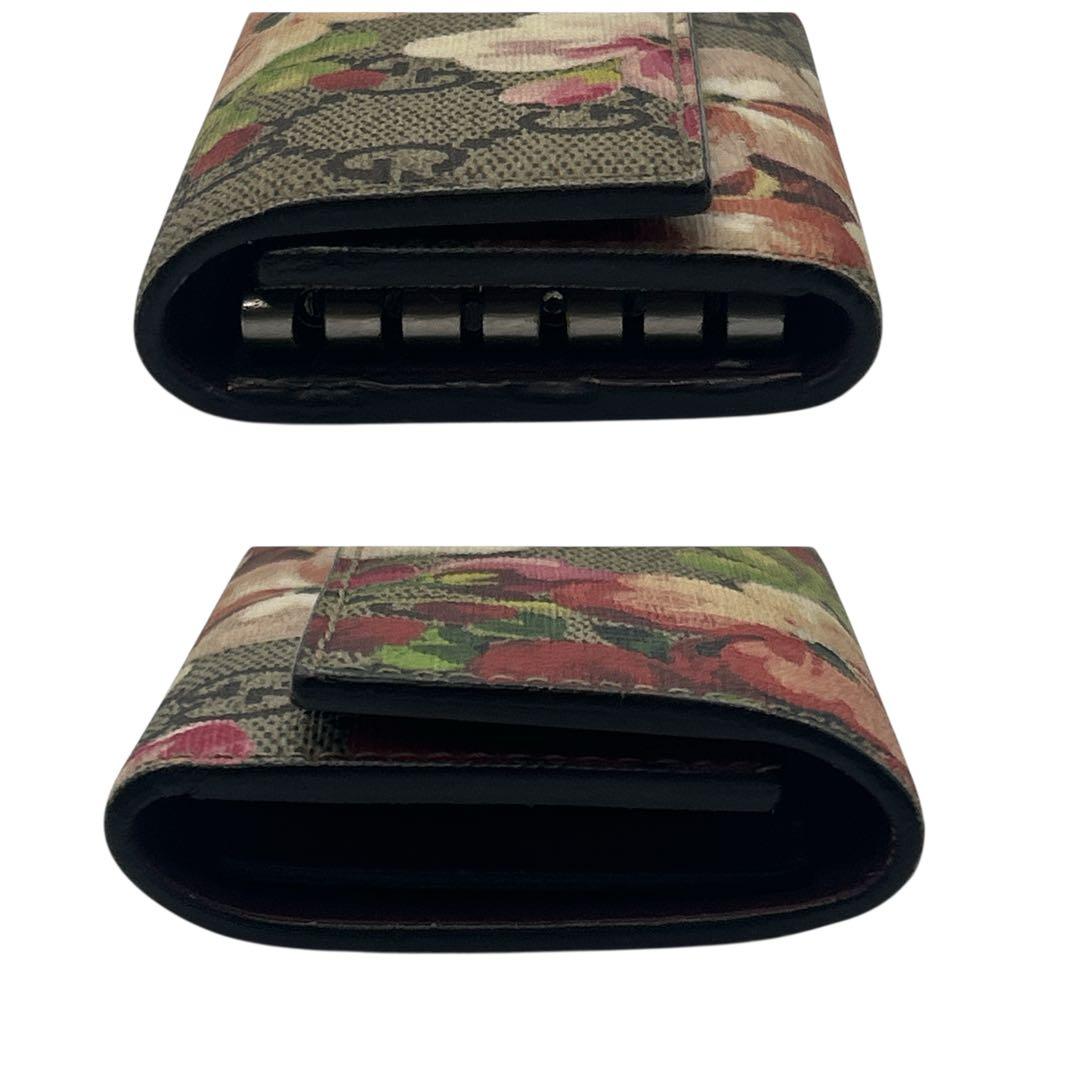 【スモーキンビリー】グッチ ブルームス 花柄 キーケース 6連 保存袋付