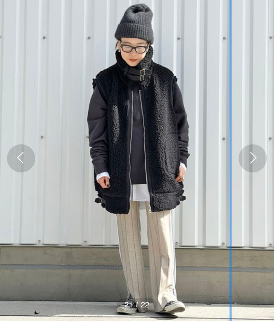 AP STUDIO KURO クロ ボア B3 ベスト