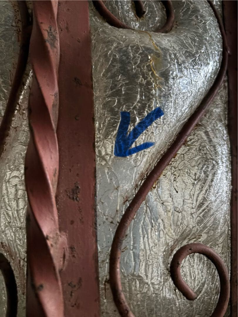 古いガーデンライト　スタンドライト　外灯　門灯　アイアン　電笠　レトロ照明