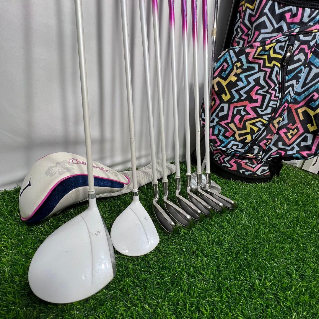 カレドニア レディース　ゴルフクラブ　セット バッグカバー付