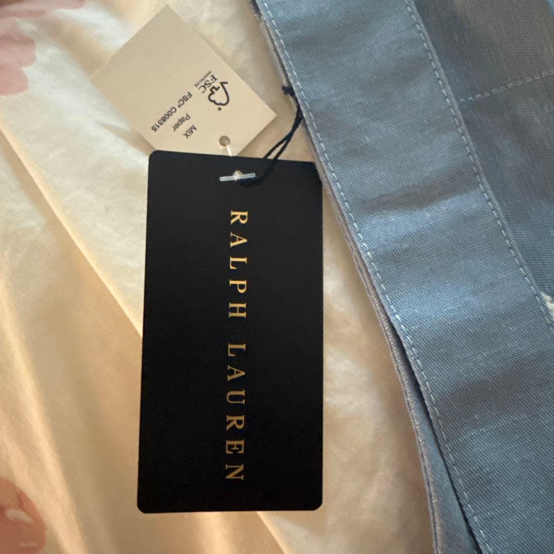 【値下げしました】ラルフローレン　アディソンシャンブレイ　エプロン