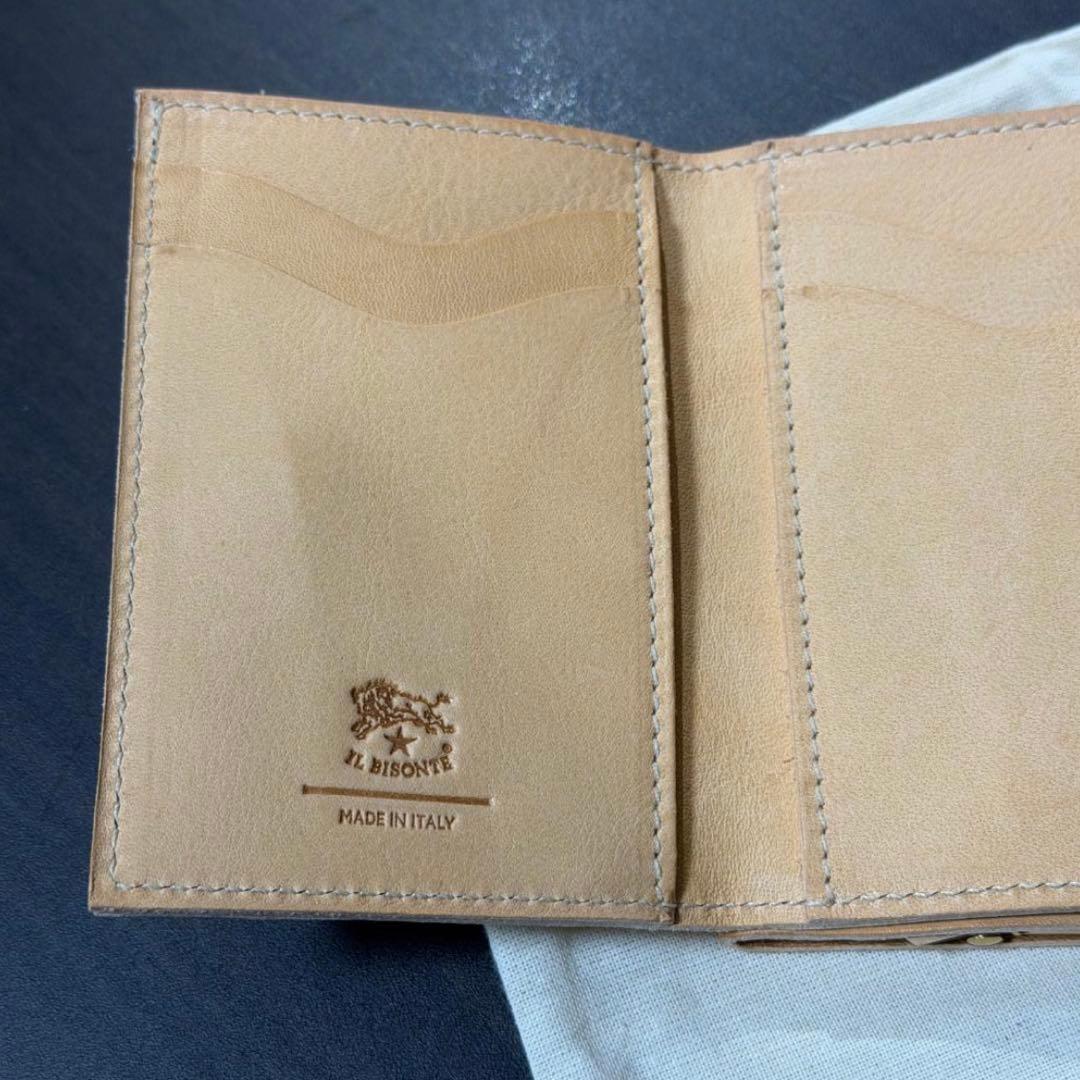 IL BISONTE ベージュ 二つ折り財布