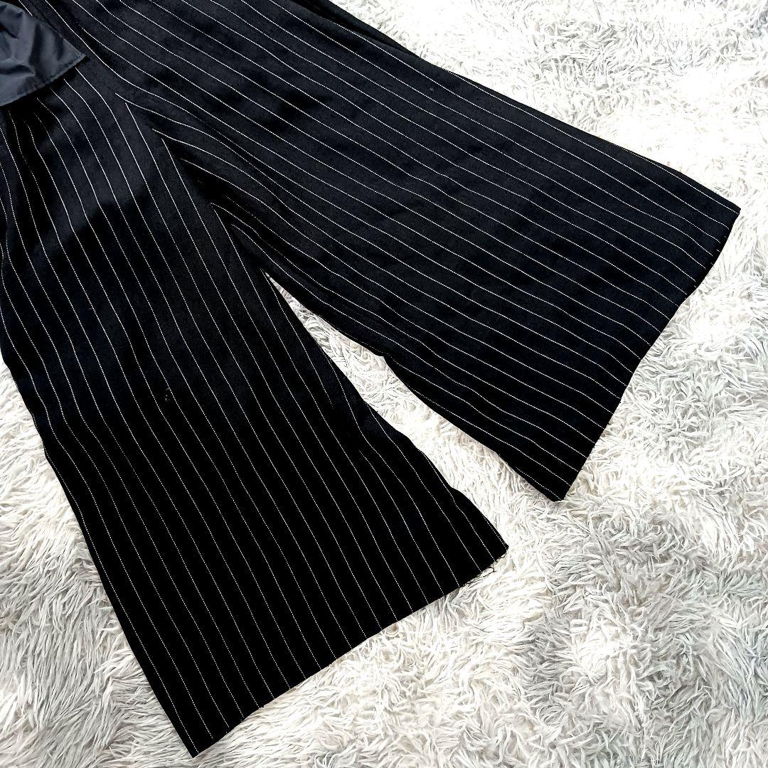 M'S GRACY✨2way ストライプオールインワン 40 白襟 黒