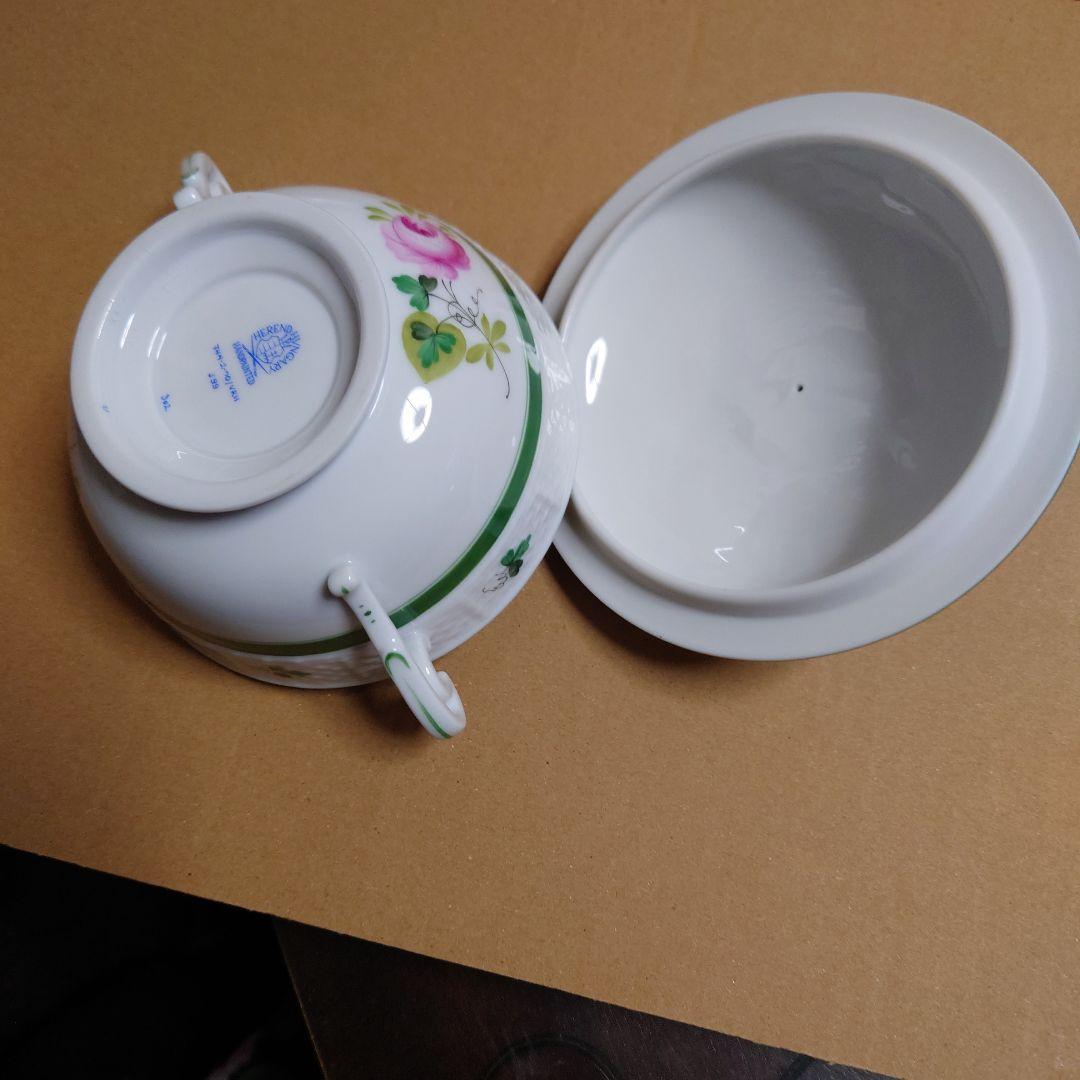 ヘレンドウィーンの薔薇　菓子入れ