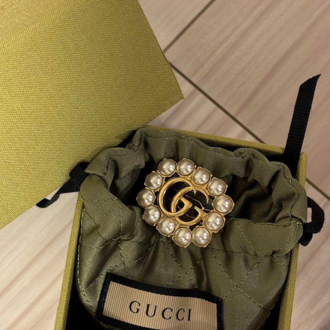 GUCCI ヘアピン パール